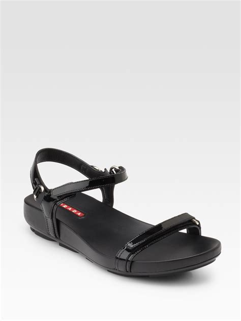 designer Prada flat sandals